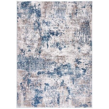 Safavieh 8 x 10 ft. Aston 700 Rectanglar Modern Contemporary Rug Grey & Navy ASN712F-8